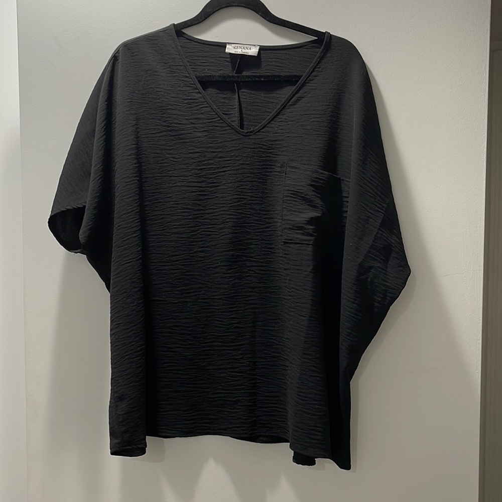 Zenana outfitters oversized shortsleeve shirt with pocket